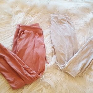 Pink and Light Grey sweatpants bundle